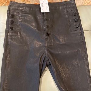 J Brand Natasha Coated Denim Shorts